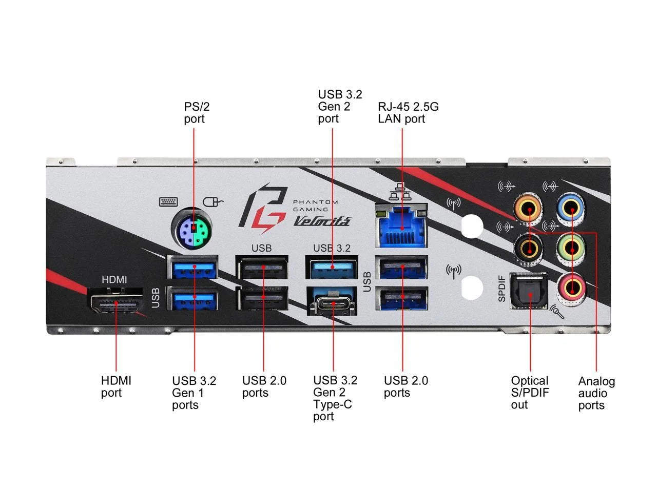 Phantom Gaming B550 PG VELOCITA AM4 AMD B550 SATA 6Gb/S ATX AMD Motherboard
