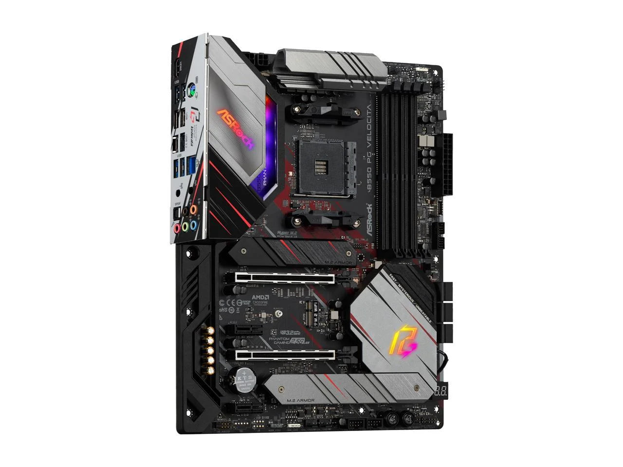 Phantom Gaming B550 PG VELOCITA AM4 AMD B550 SATA 6Gb/S ATX AMD Motherboard