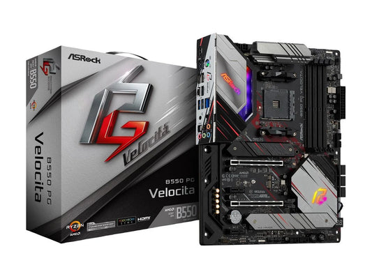 Phantom Gaming B550 PG VELOCITA AM4 AMD B550 SATA 6Gb/S ATX AMD Motherboard